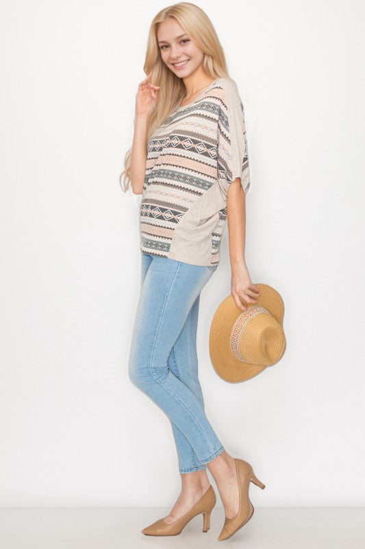 Tribal Print Top