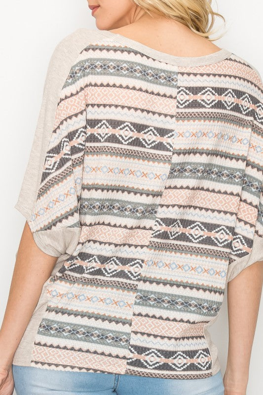 Tribal Print Top