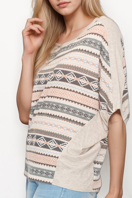 Tribal Print Top