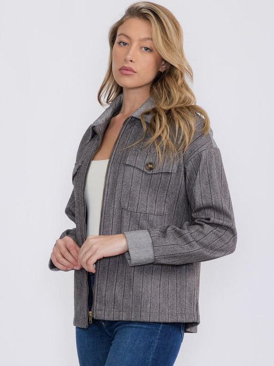 Charcoal Zip Jacket